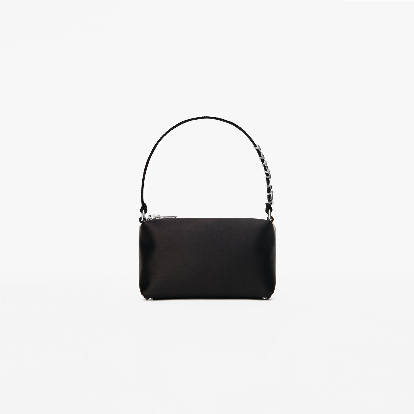 Unisex Heiress Pouch In Satin Black