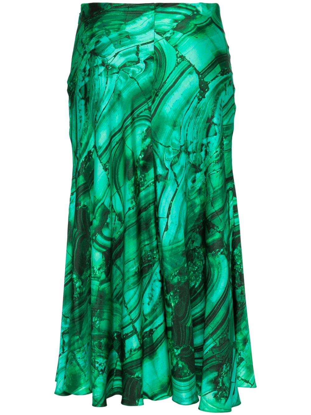 Graphic print skirt - Green