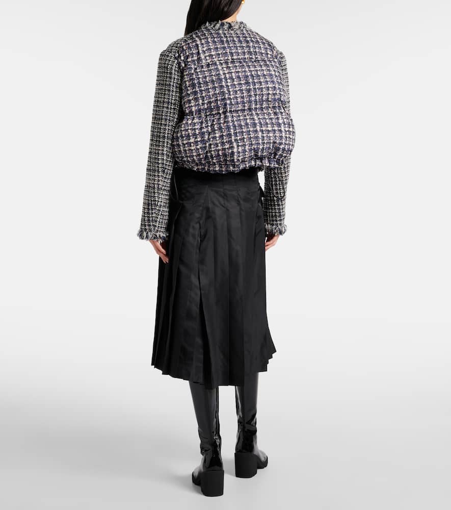Wool-blend tweed jacket
