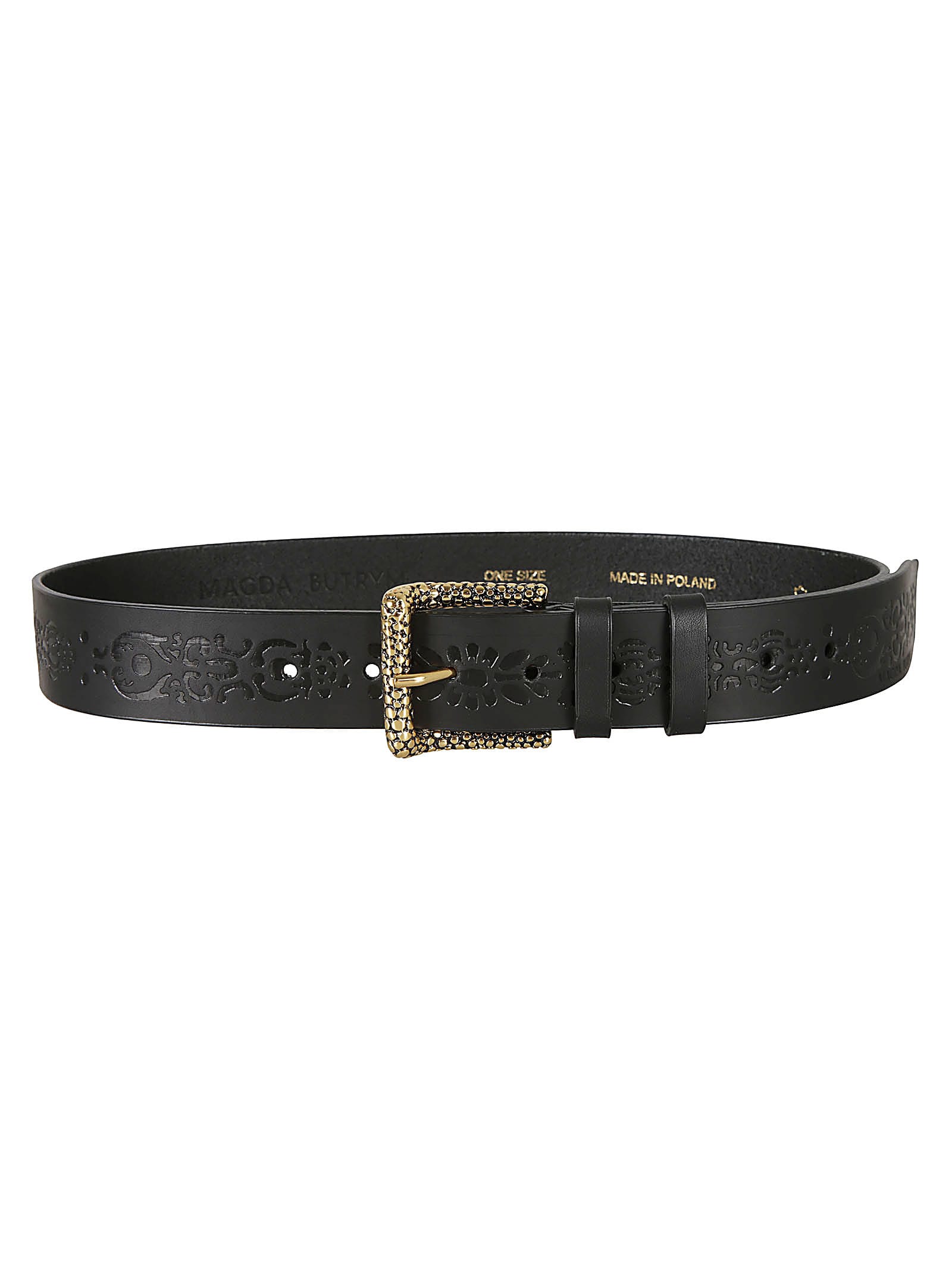 Pattern Detail Buckled Belt