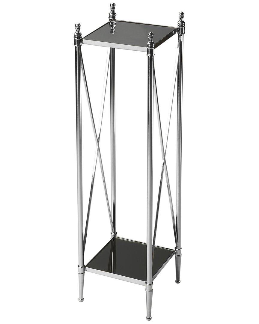Specialty Company Deidre Glass & Metal Pedestal Plant Stand