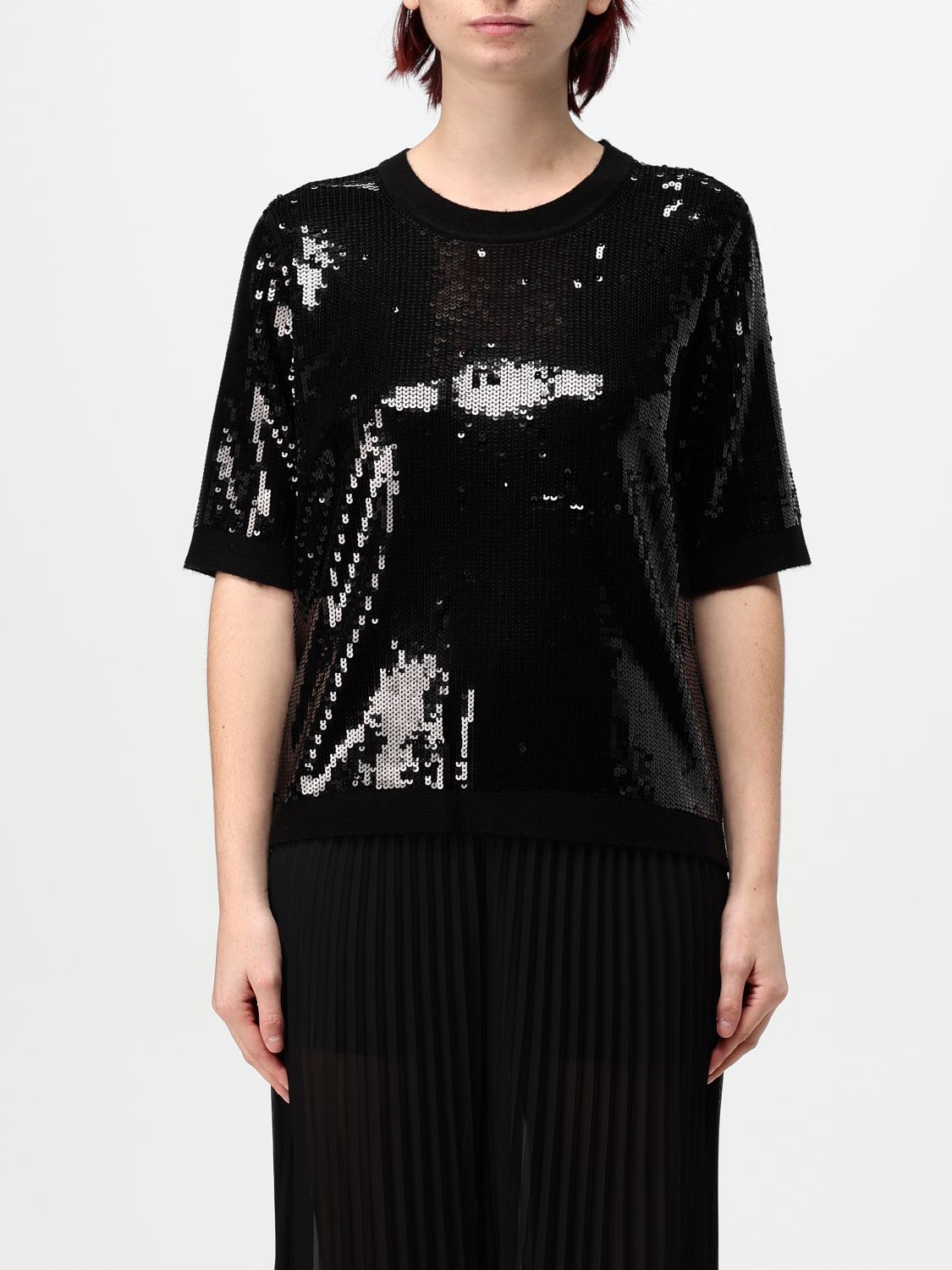 Top Woman color Black