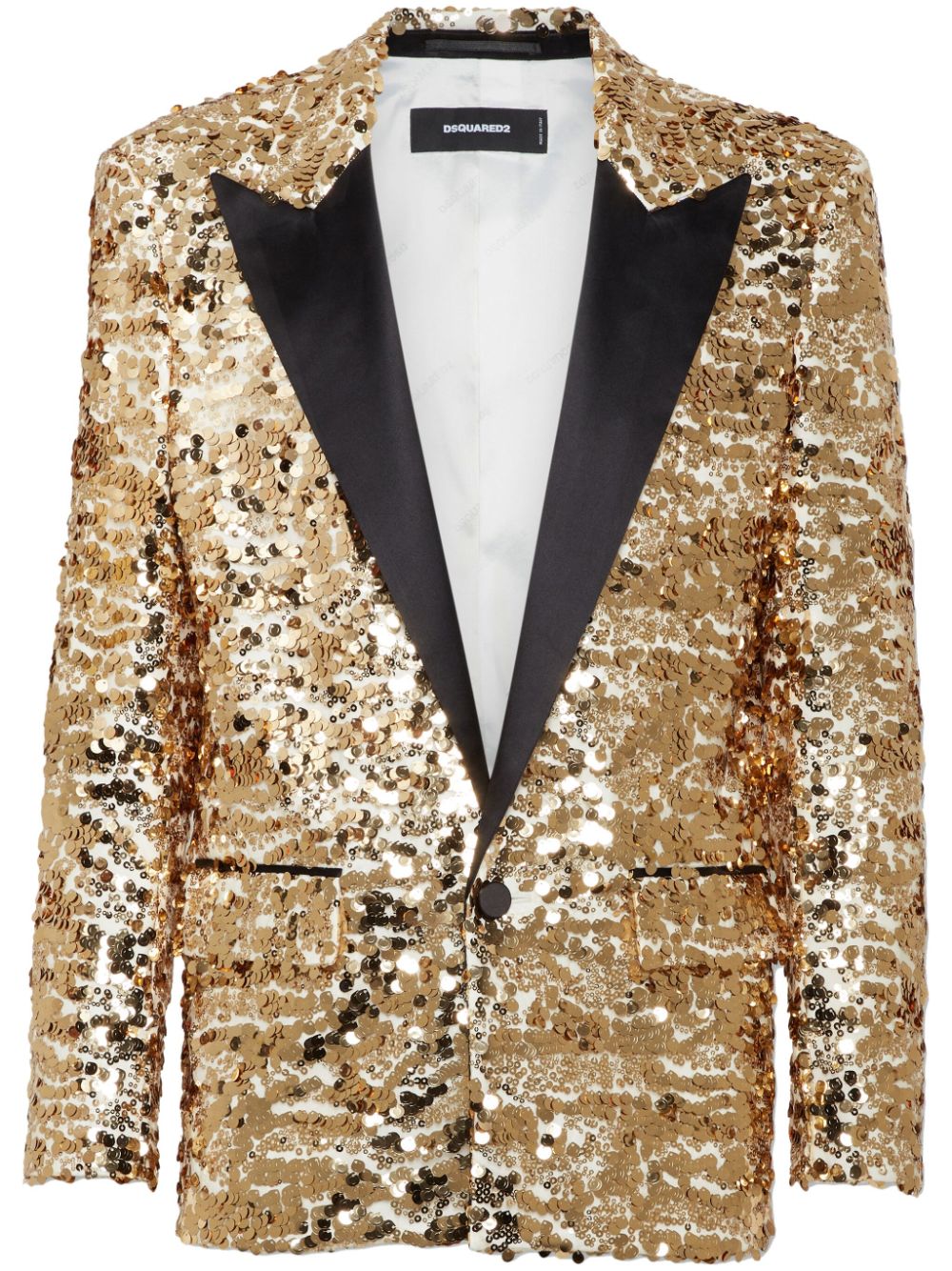 Sequinned dinner jacket - Gold