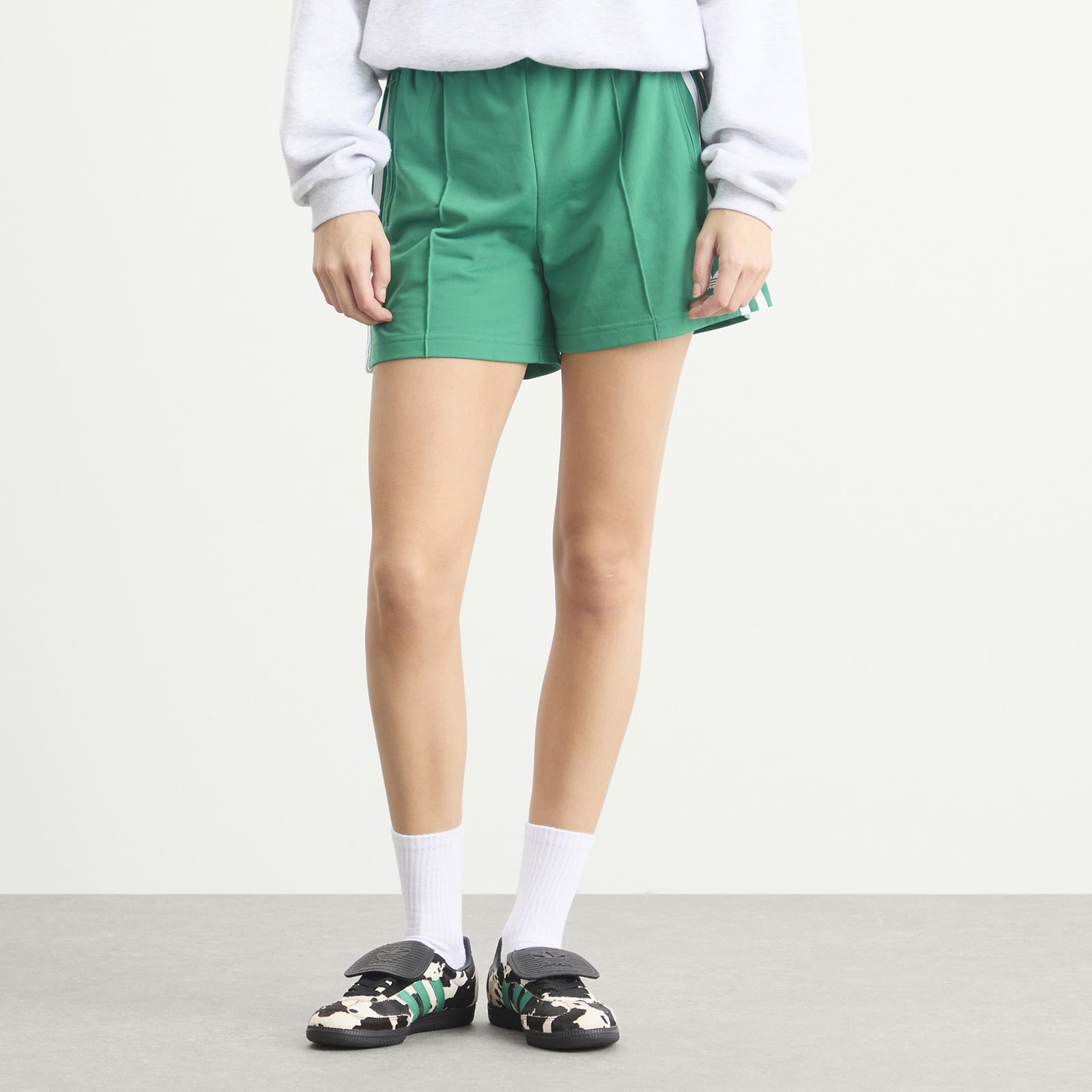 Women's Firebird Shorts in Bold Green/White
