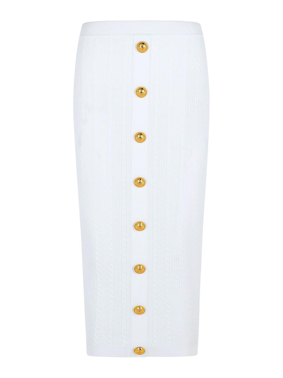 Long Skirt In White Viscose Blend