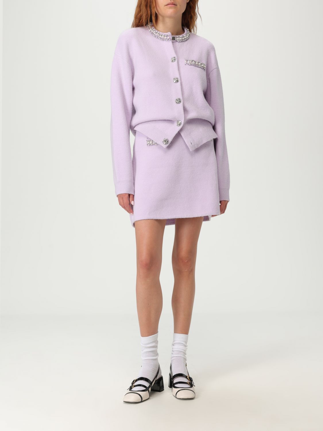 Skirt Woman color Lilac