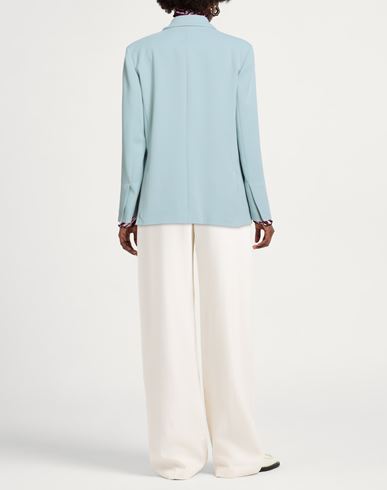 Woman Blazer Sky blue Size 6 Viscose, Elastane