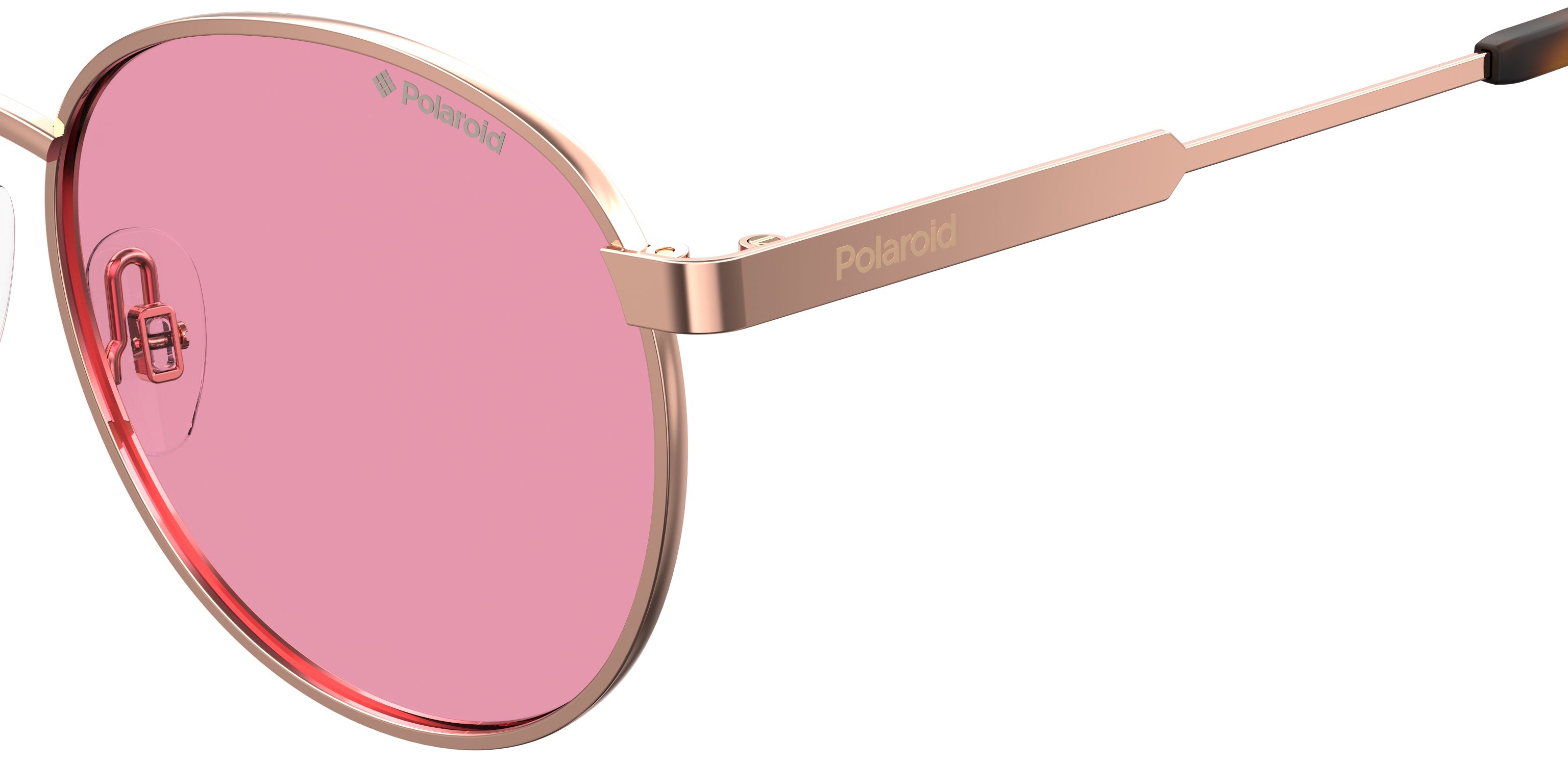 Polaroid Kind Polaroid PLD 8039/S DDB/0F Sonnenbrillen Metall Gold Rosa Pantos Polarisiert