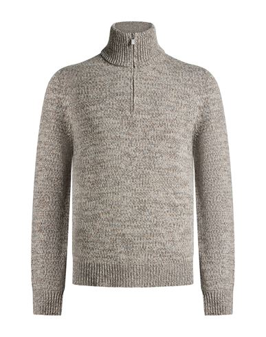 Man Sweater Taupe Size L Wool