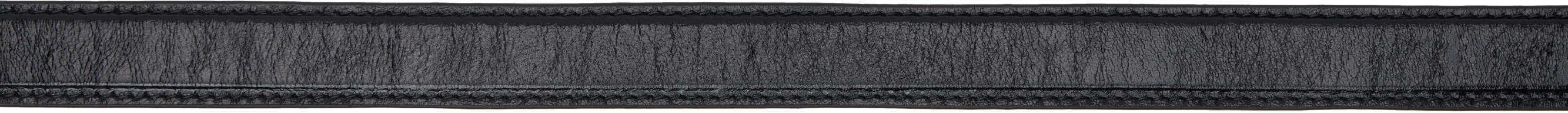 Marine Serre Black Vegetable Leather Moon Belt