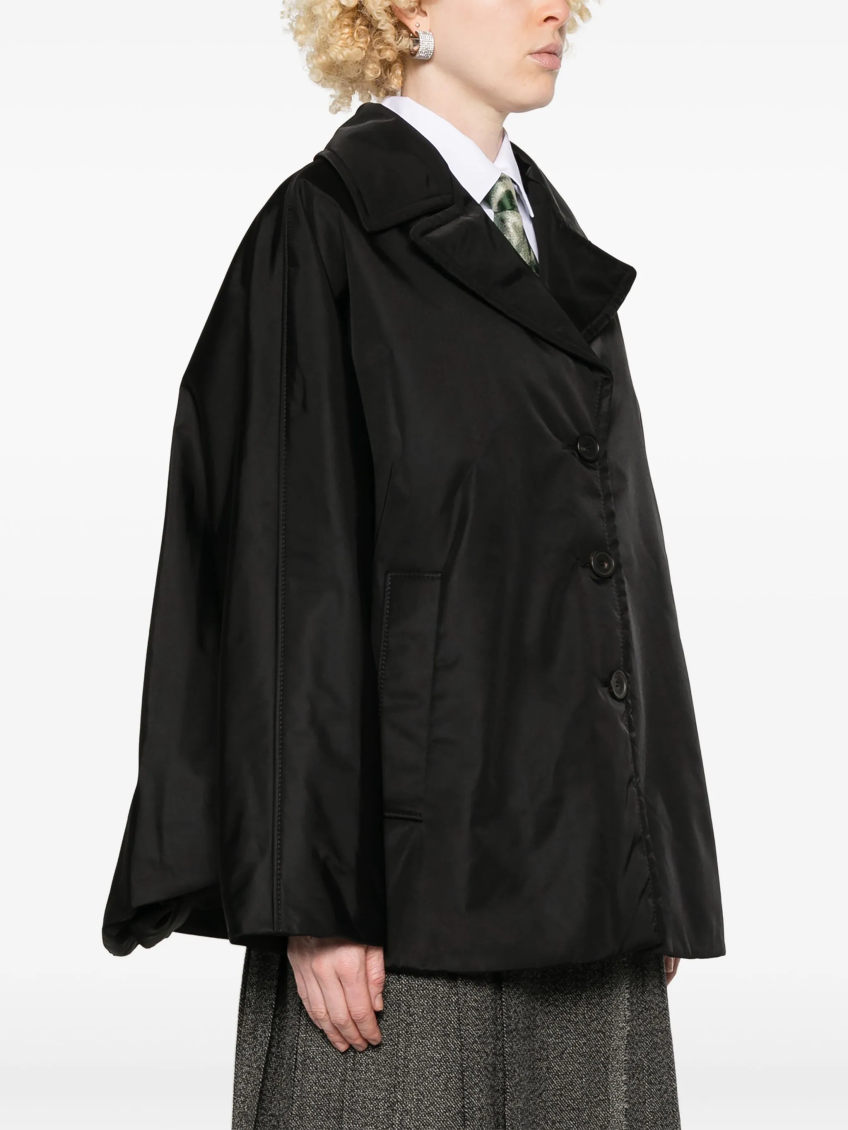 Recycled Nylon Twill Coat