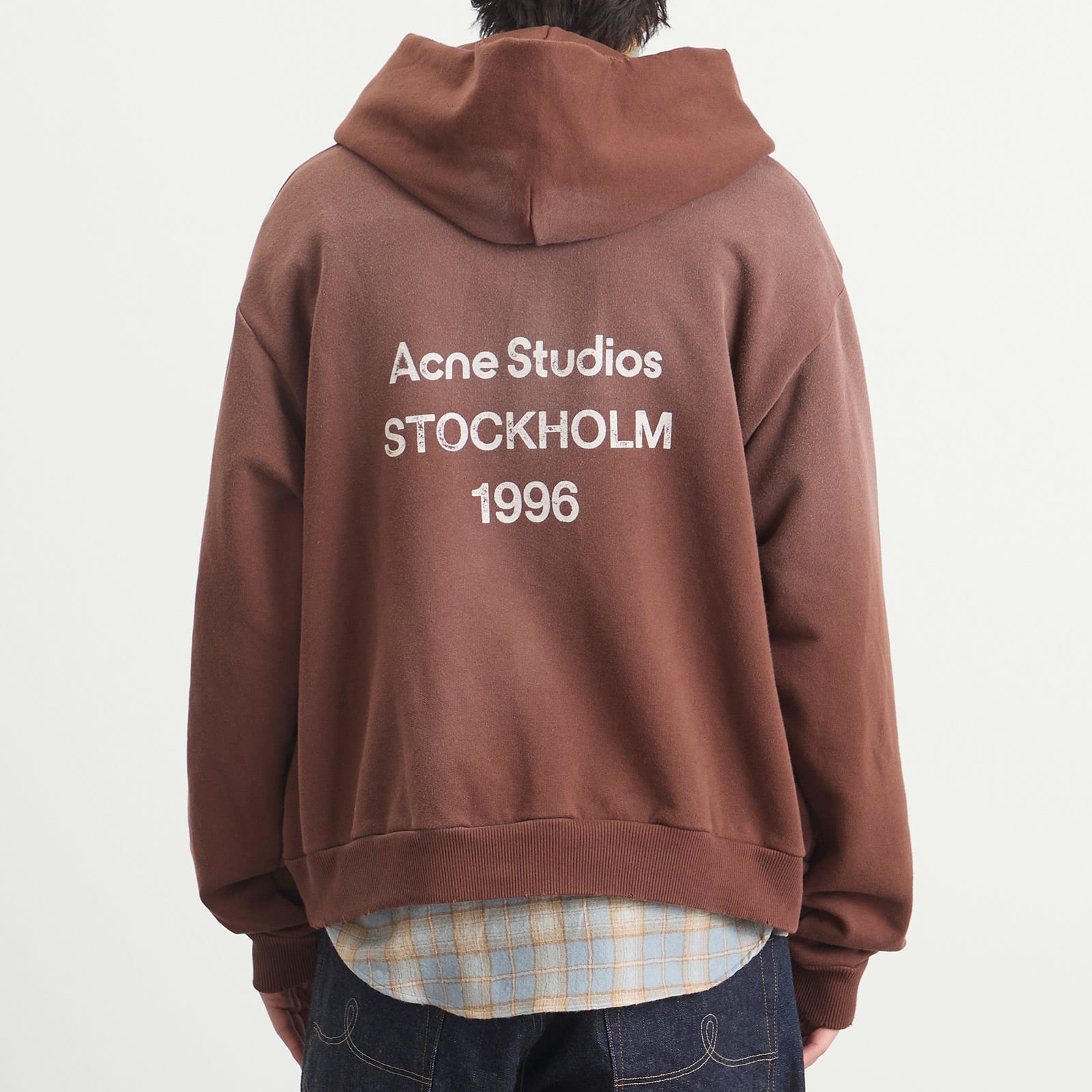 Men's 1996 Washed Hoodie in Chocolate Brown