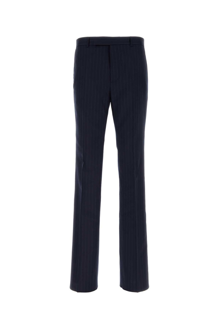 Embroidered Wool Pant