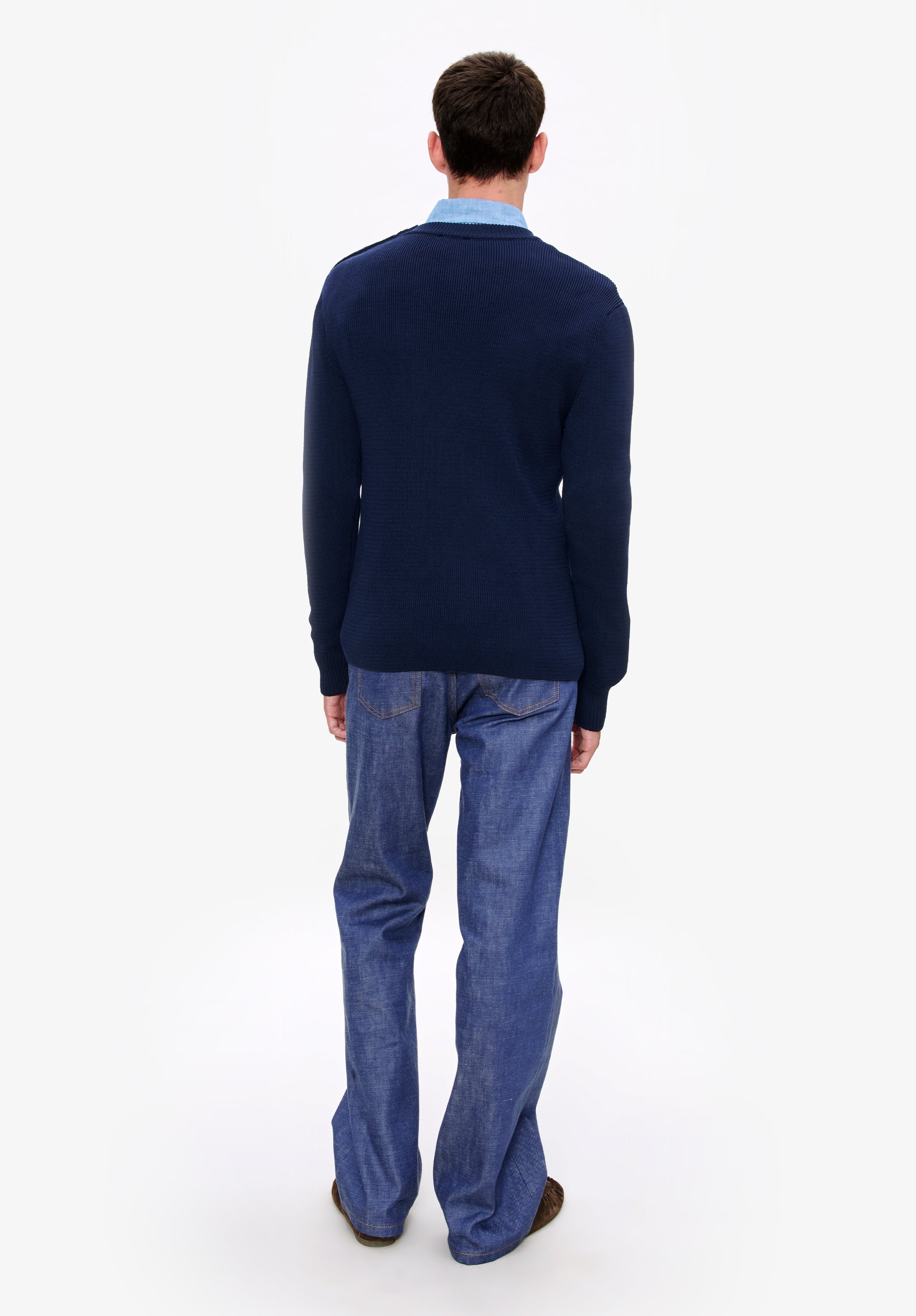 A. P.C. Men's Marin sweater Size: Extra Small in Dark navy blue