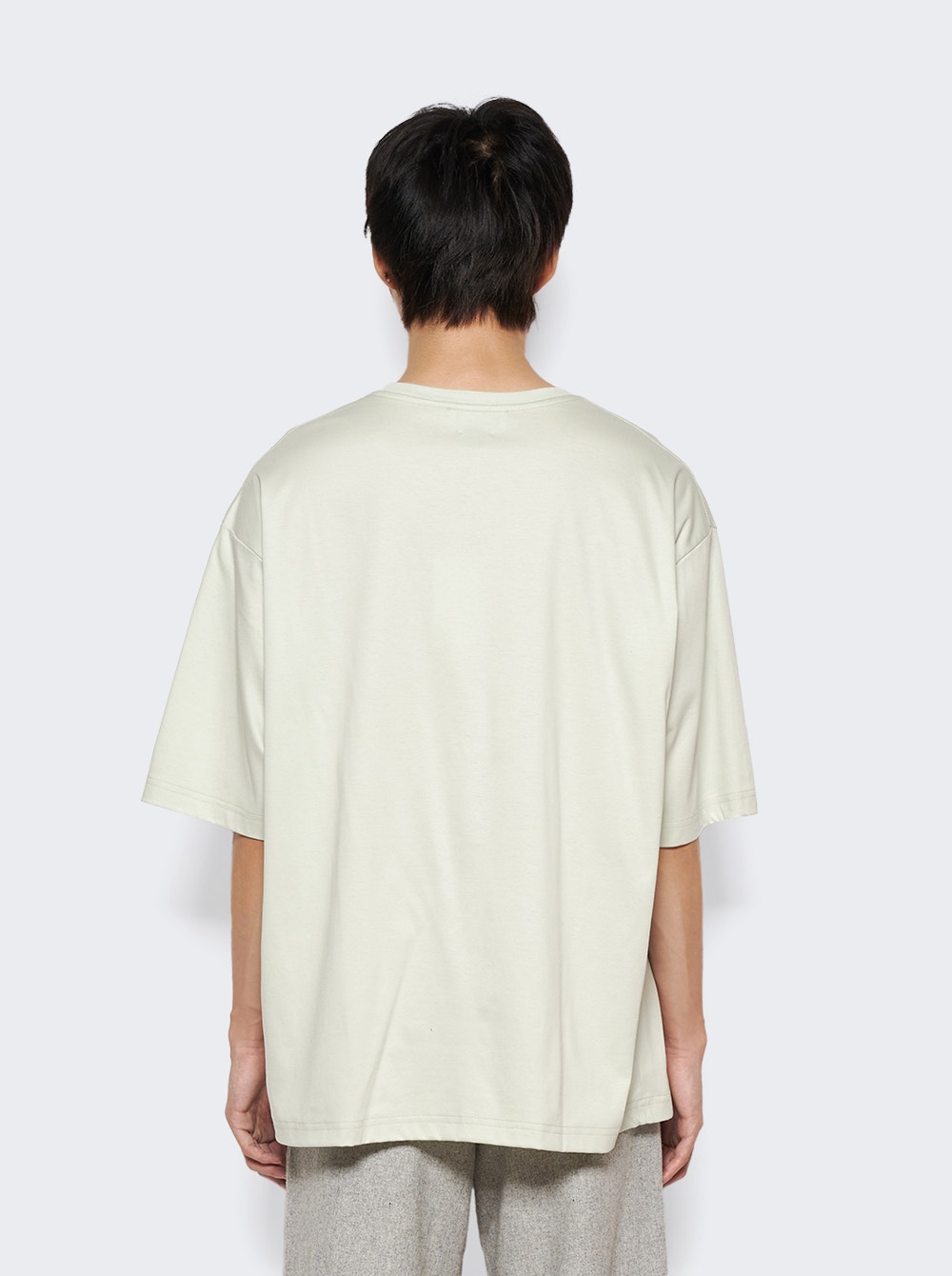Curb-embroidered T-shirt - Green