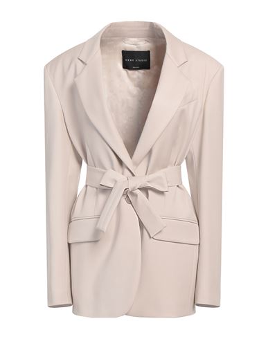 Hebe Studio Woman Blazer Beige Size 2 Polyester, Viscose, Elastane