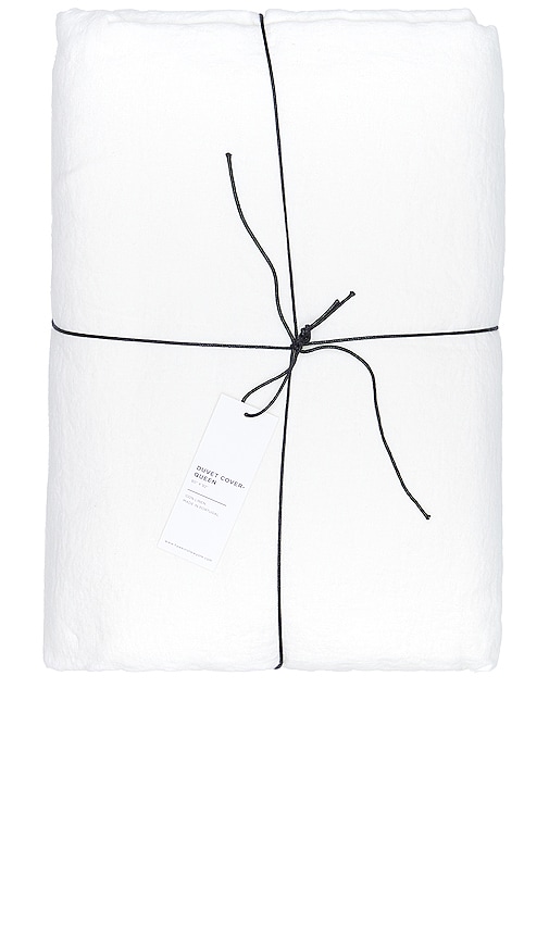 HAWKINS NEW YORK HOUSSE DE COUETTE SIMPLE LINEN en White