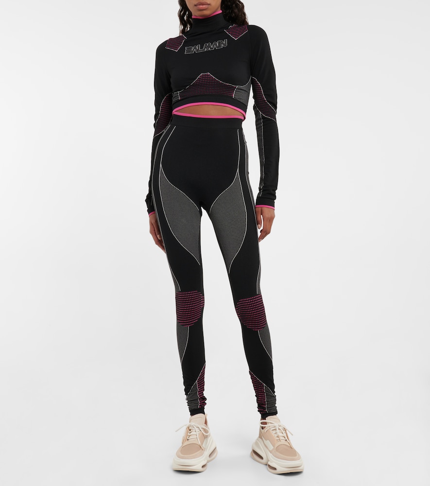 Balmain Logo crop top