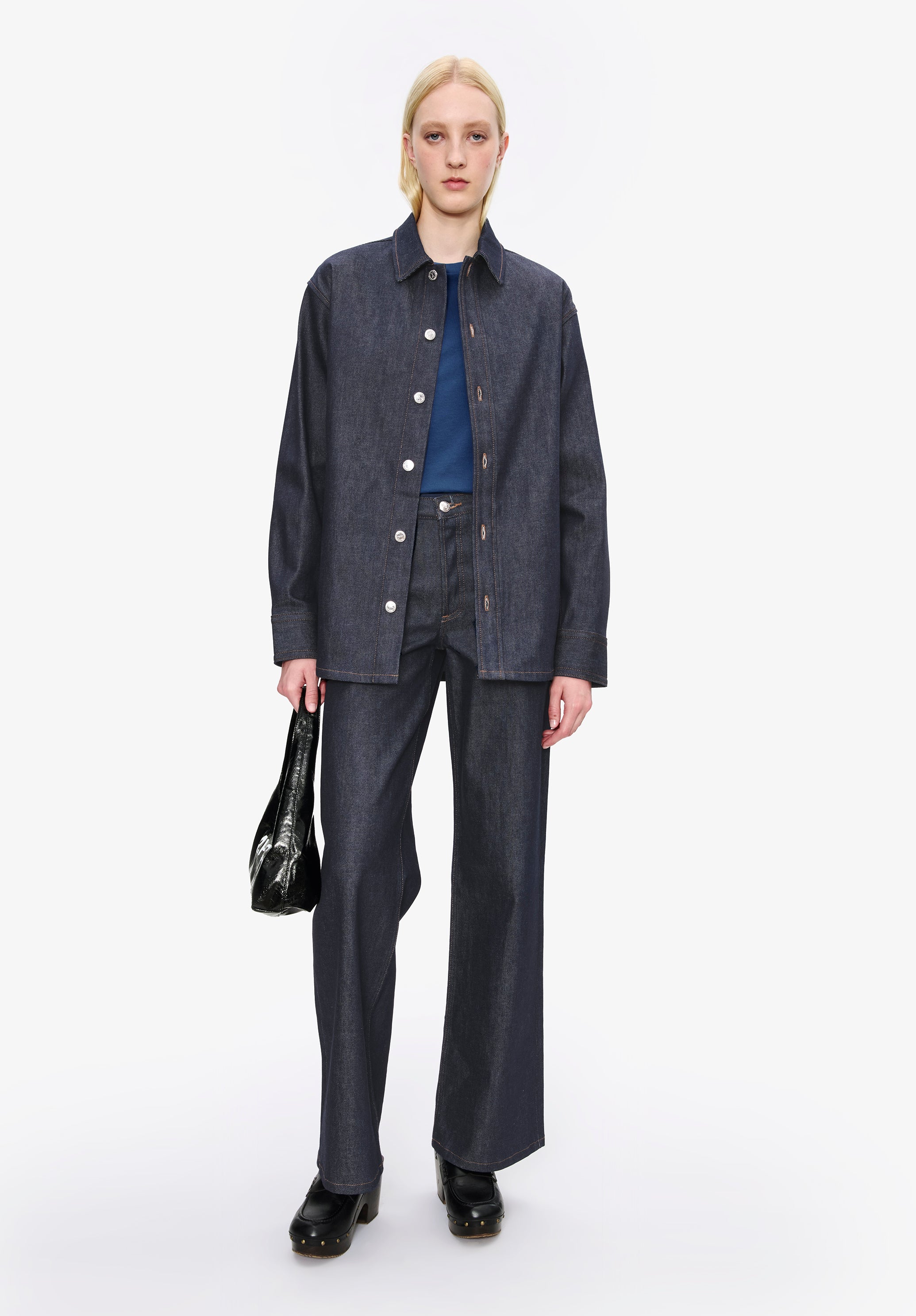 A. P.C. Women's Japanese denim jacket Size: Extra Small in Dark indigo