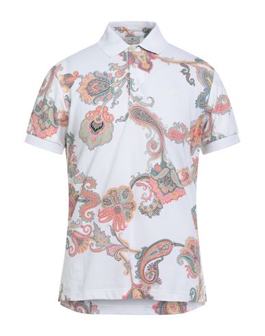 Man Polo shirt White Size L Cotton