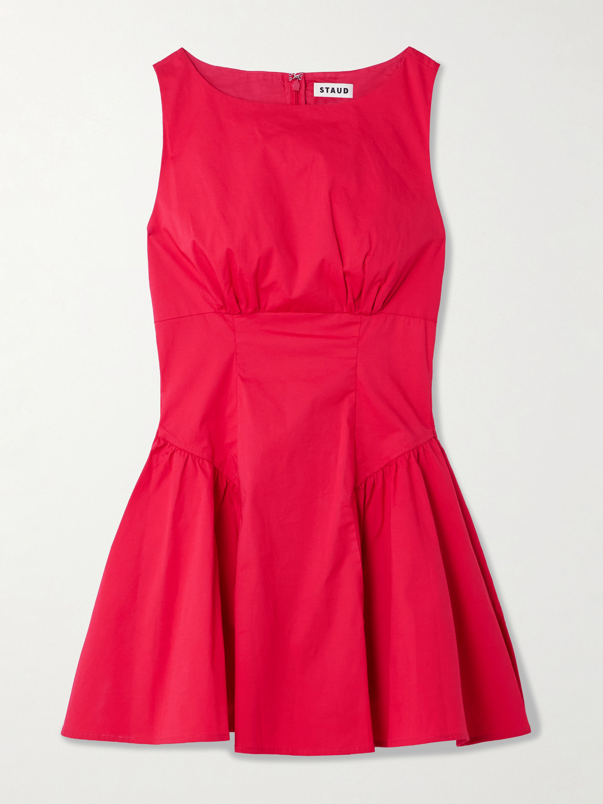 Gwen Paneled Cotton-blend Poplin Mini Dress