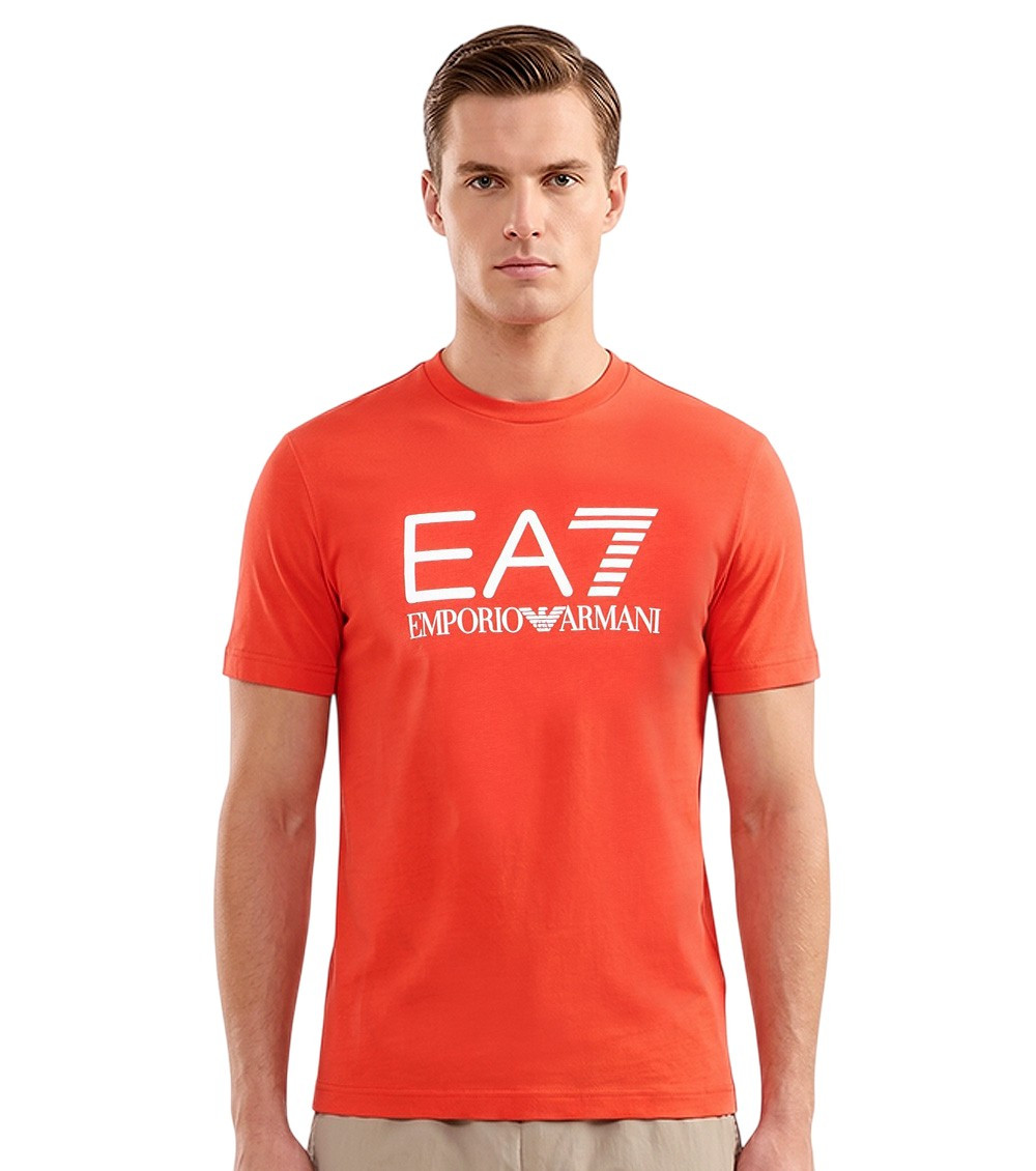 Red Logo Crew Neck T-Shirt