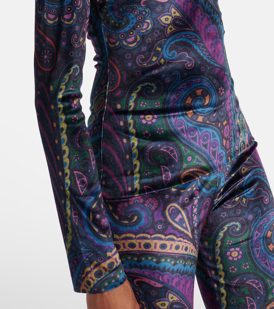 Paisley jersey top