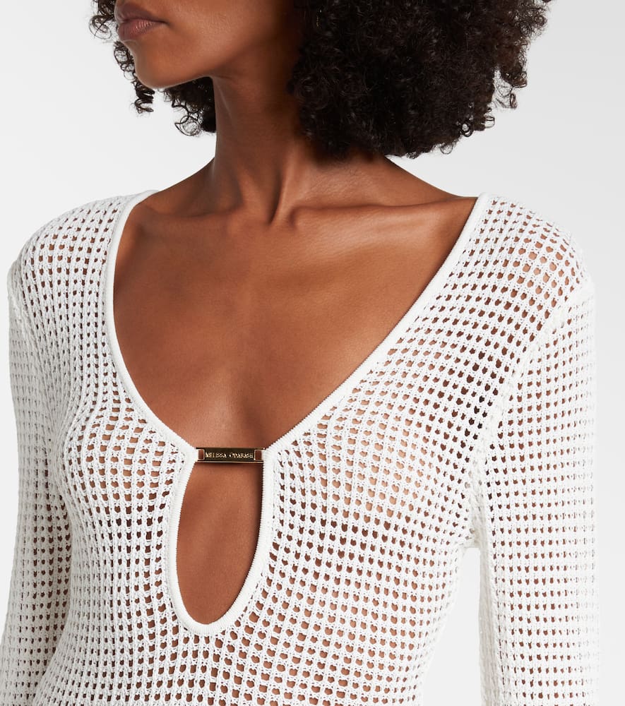 Casey open-knit midi dress