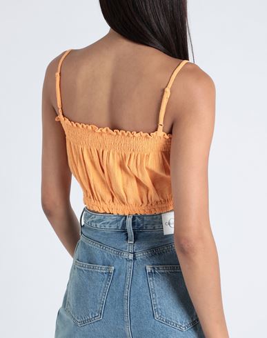 Rx Top Bikini Vibes Woman Top Orange Size L Cotton