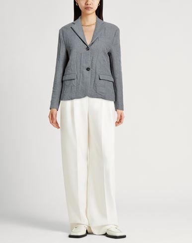 Woman Blazer Grey Size 2 Polyester, Viscose, Polyamide