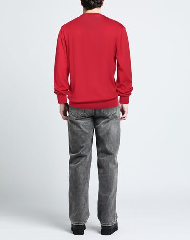 Man Sweater Red Size 44 Merino Wool