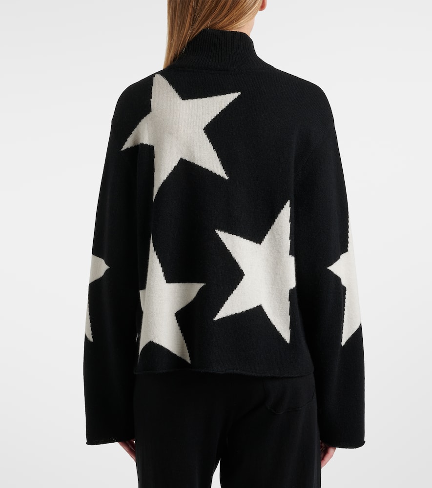 Wool-blend turtleneck sweater