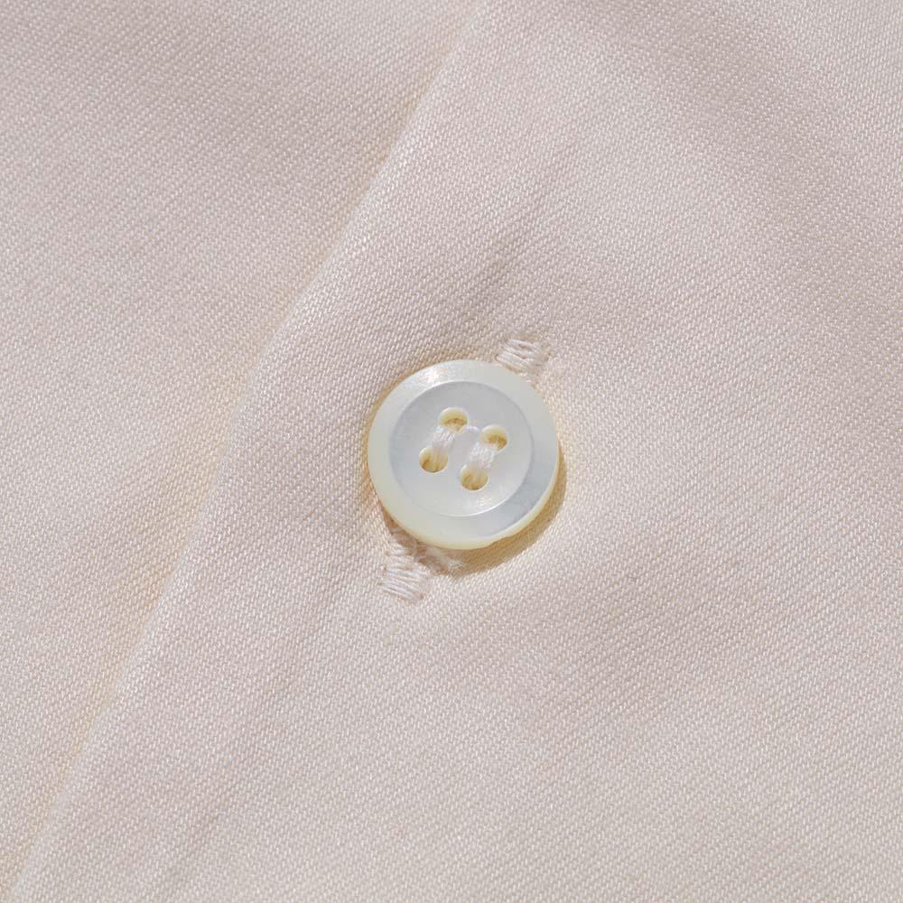 Open Collar Rayon Shirt Ecru
