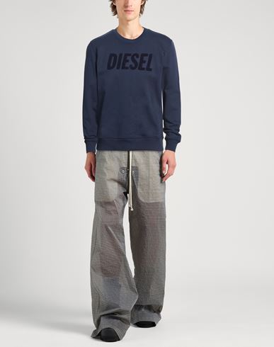 Man Sweatshirt Midnight blue Size M Cotton, Elastane