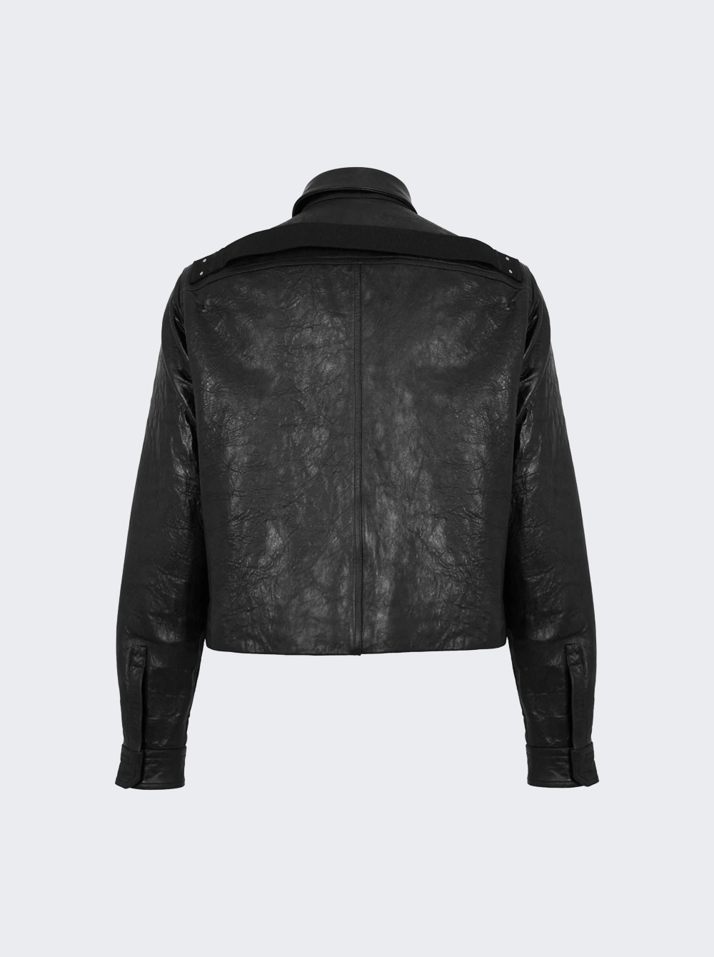 Tour Alice Leather Shirt Jacket Black