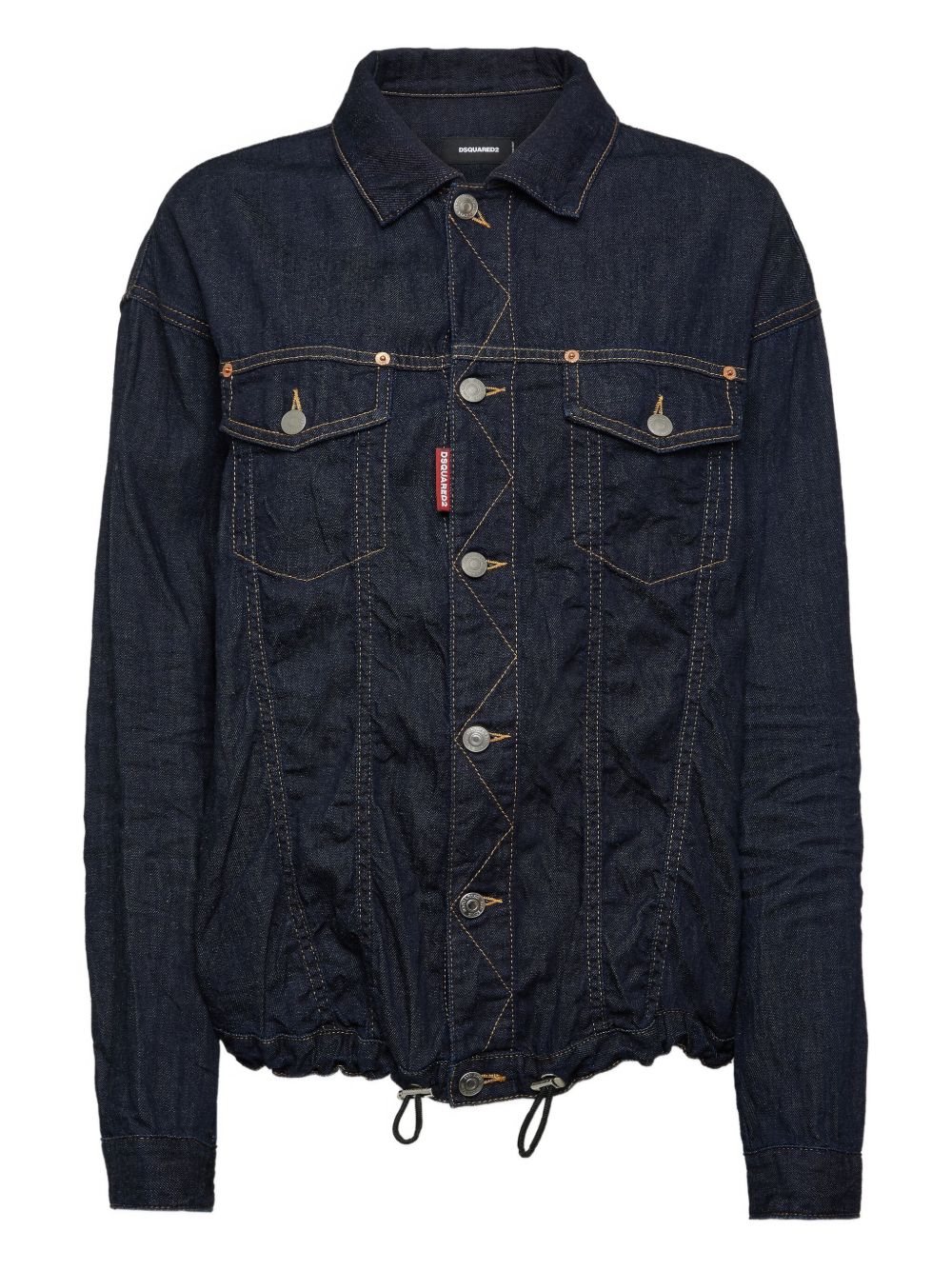 DSQUARED2 logo-tag shirt - Blue