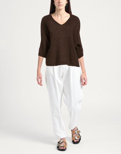 Woman Sweater Brown Size M Acrylic, Polyamide, Mohair wool, Wool