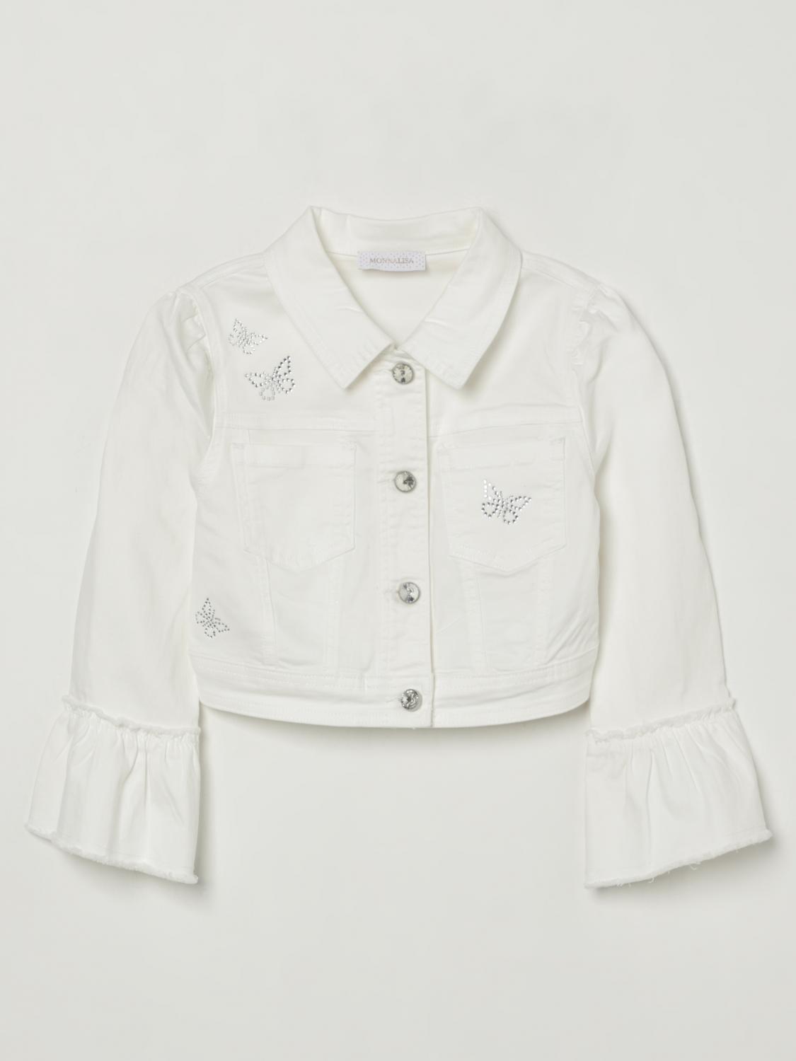 Butterfly denim jacket - White