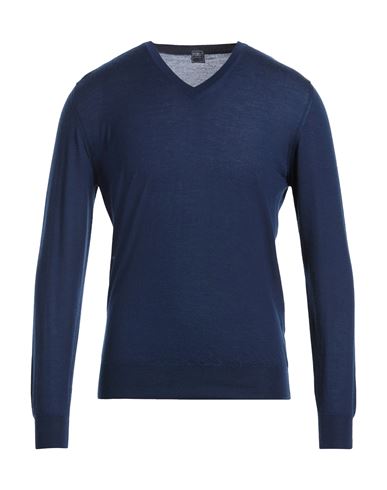 Man Sweater Blue Size 40 Cashmere