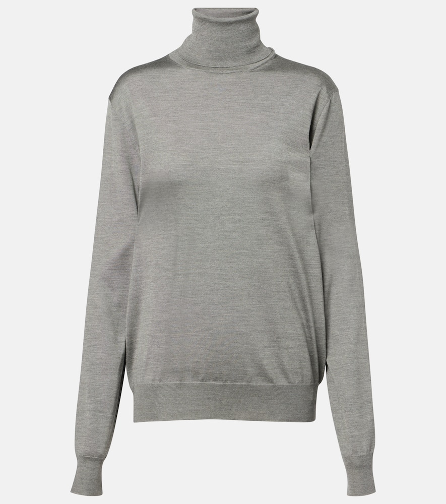 Liwen silk turtleneck top