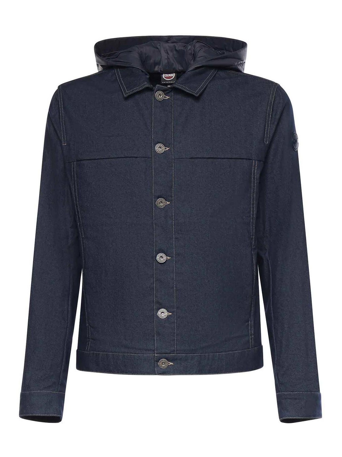 Denim Jacket With Removable Hood