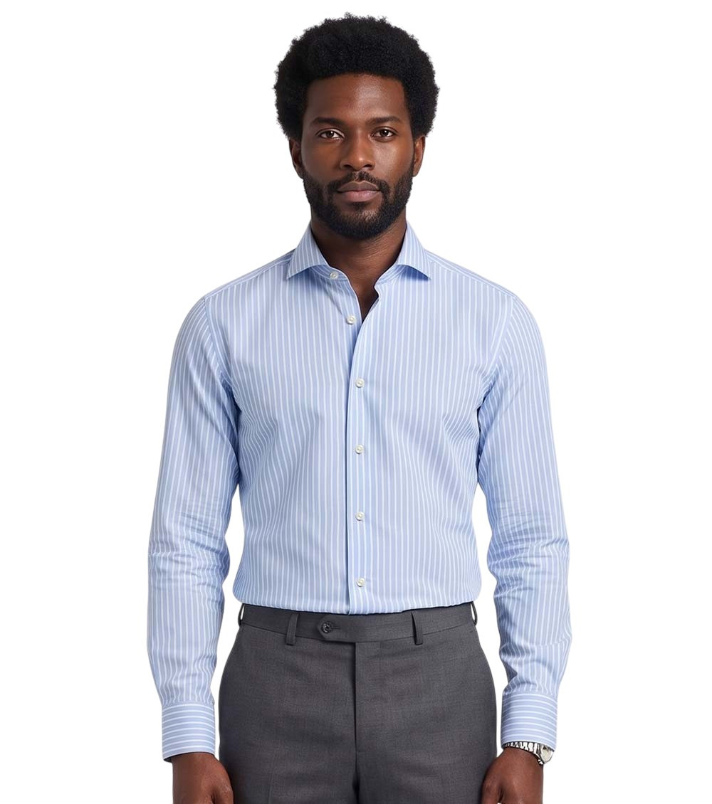 Light Blue Stripes Shirt