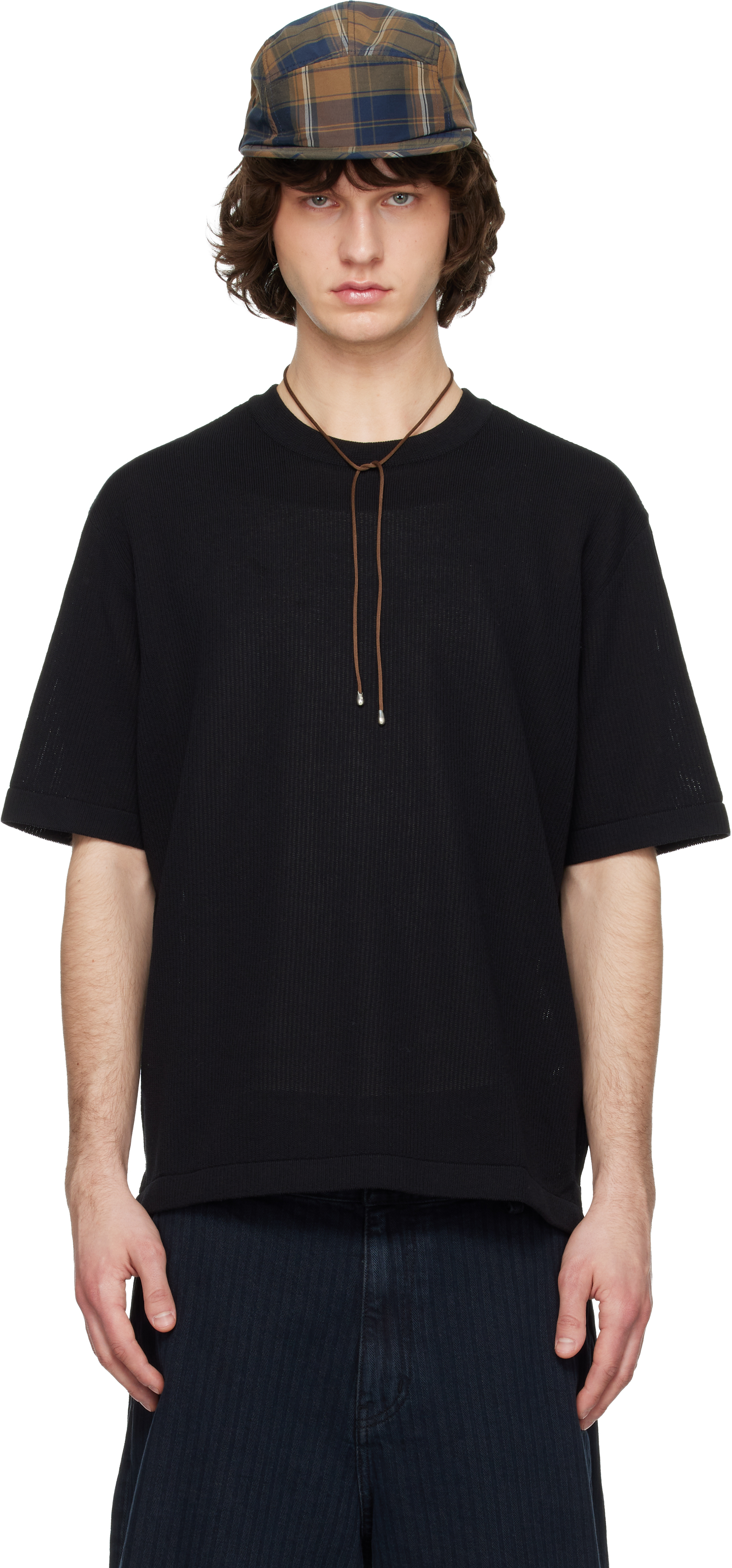 Black Knit T-shirt
