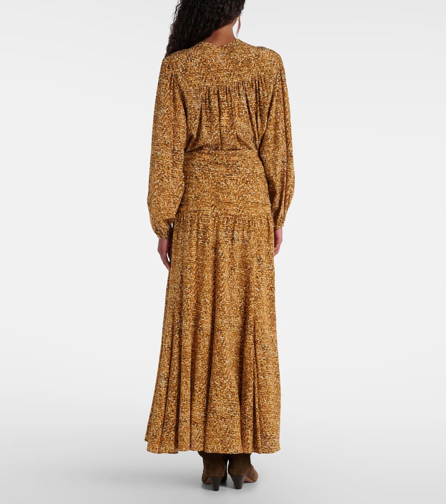Syana printed silk-blend maxi skirt