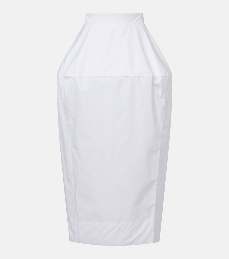 Róhe Cotton poplin midi skirt