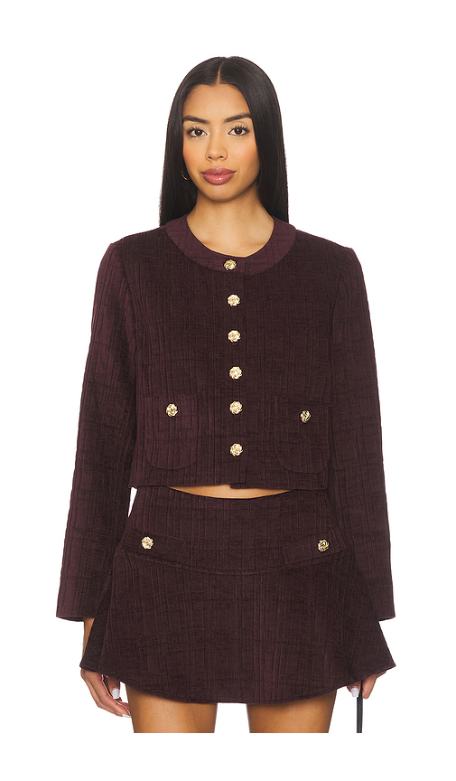 Amanda Uprichard Braswell Jacket in Burgundy. - XS also in L