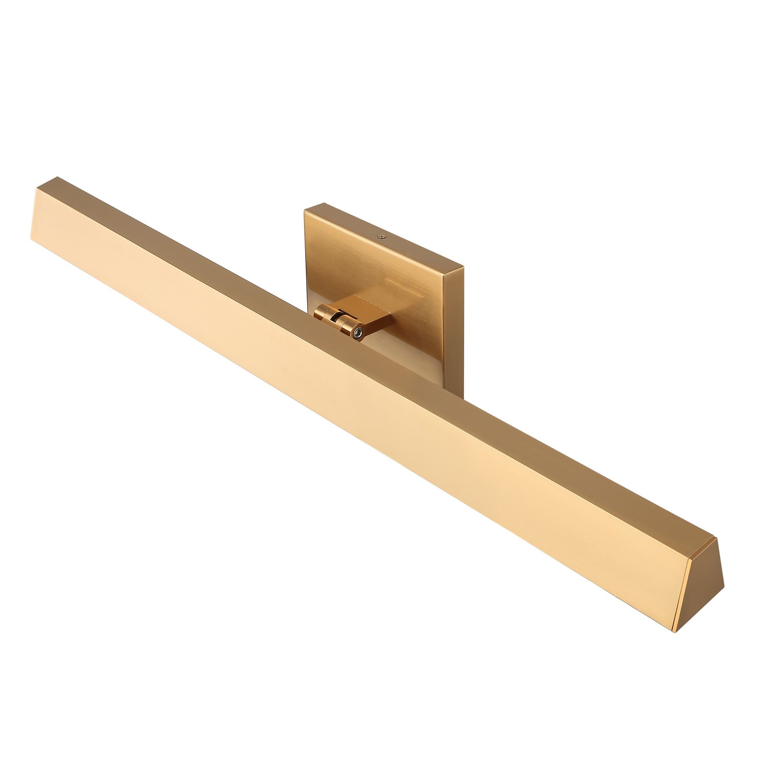 Aged Gold Brass LED Vanity from the Isosceles Collection