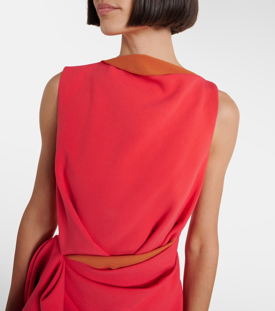 Calatrava crêpe midi dress