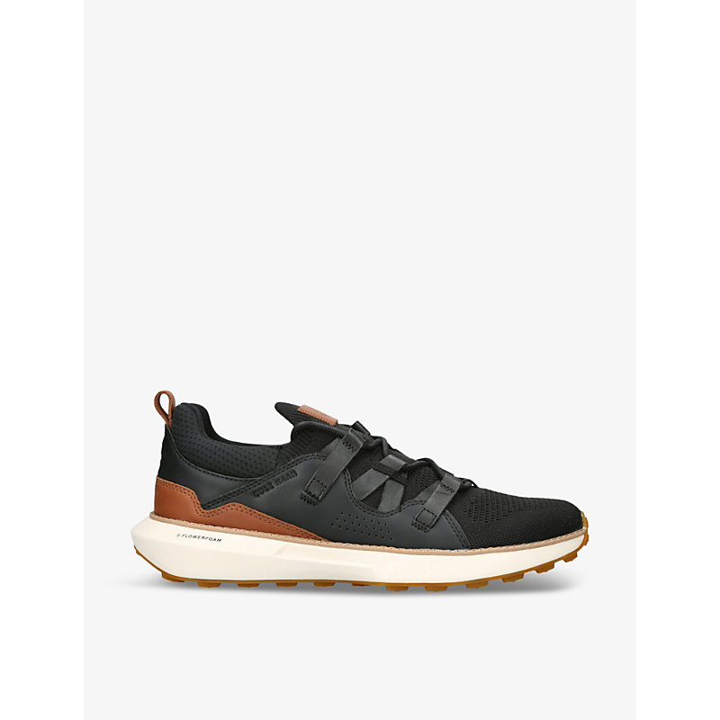 Mens Black GrandPrø Stitchlite II Panelled Woven Mid-top Trainers 7