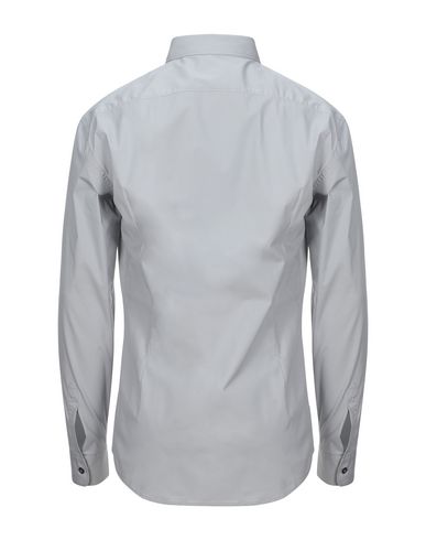 Man Shirt Light grey Size 15 ¾ Cotton, Elastane